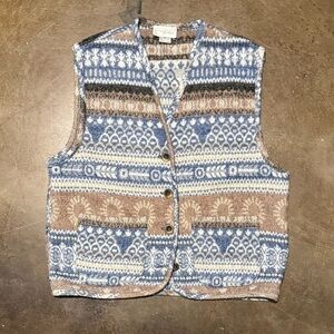 Vintage 90s Van Heusen for Her Wool Blend Vest Size M